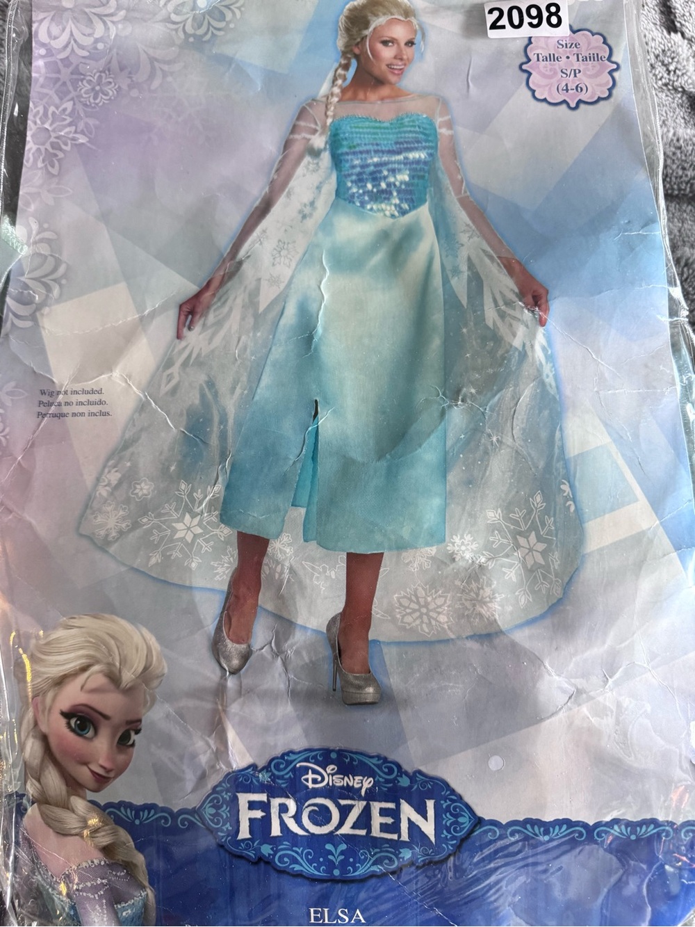 Disney Frozen Elsa Womans Light Blue Dress Costume